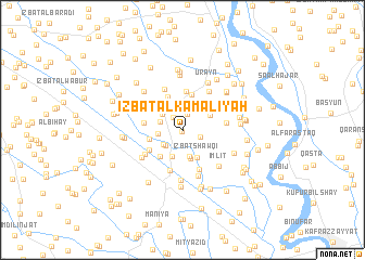 map of ‘Izbat al Kamālīyah