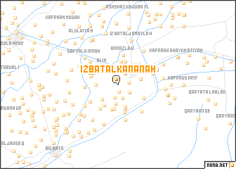 map of ‘Izbat al Kananah