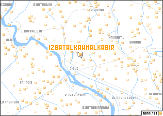 map of ‘Izbat al Kawm al Kabīr