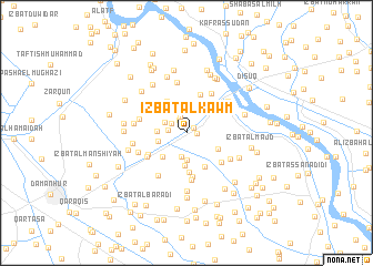 map of ‘Izbat al Kawm
