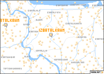 map of ‘Izbat al Kawm