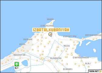 map of ‘Izbat al Kūbānīyah