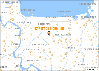 map of ‘Izbat al Maḩjūb