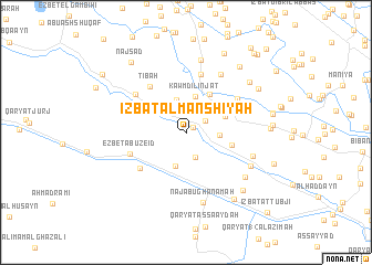 map of ‘Izbat al Manshīyah