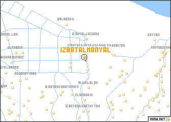 map of ‘Izbat al Manyal