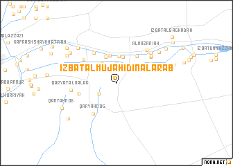 map of ‘Izbat al Mujāhidīn al ‘Arab