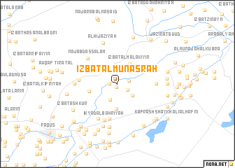 map of ‘Izbat al Munāşrah