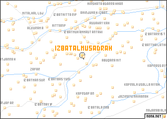 map of ‘Izbat al Muşādrah