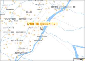 map of ‘Izbat al Qarāminah