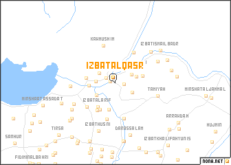 map of ‘Izbat al Qaşr