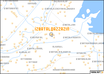 map of ‘Izbat al Qazzāzīn