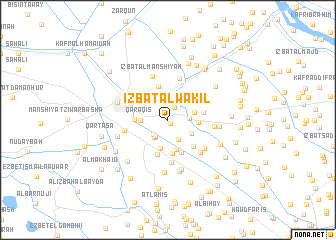 map of ‘Izbat al Wakīl