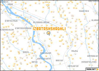 map of ‘Izbat ash Shādhlī