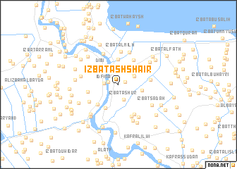 map of ‘Izbat ash Shā‘ir