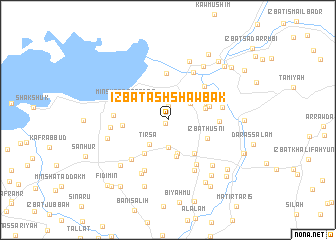 map of ‘Izbat ash Shawbak
