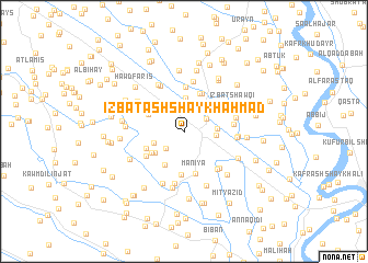 map of ‘Izbat ash Shaykh Aḩmad