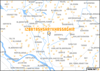 map of ‘Izbat Ash Shaykh Aş Şaghīr