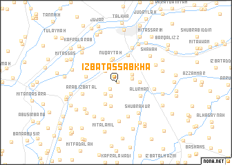 map of ‘Izbat as Sabkhā