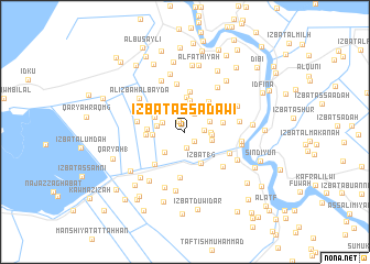 map of ‘Izbat as Sa‘dāwī