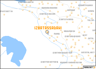 map of ‘Izbat as Sa‘dāwī