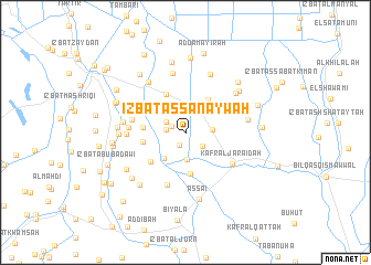 map of ‘Izbat as Sanāywah
