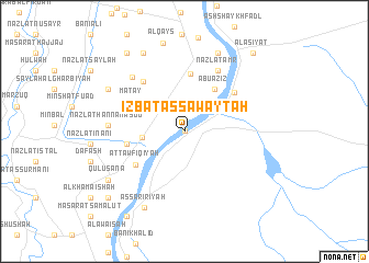 map of ‘Izbat as Sawāyţah