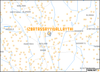 map of ‘Izbat as Sayyid al Laythī