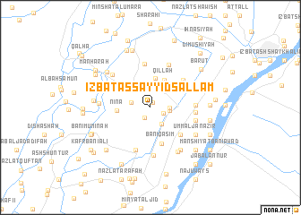 map of ‘Izbat as Sayyid Sallām