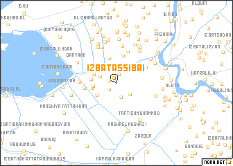 map of ‘Izbat as Sibā‘ī