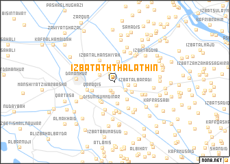 map of ‘Izbat ath Thalāthīn