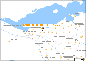 map of ‘Izbat ath Thulthumāyah