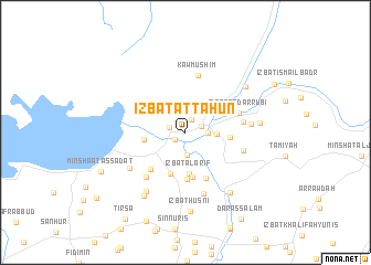 map of ‘Izbat aţ Ţaḩūn