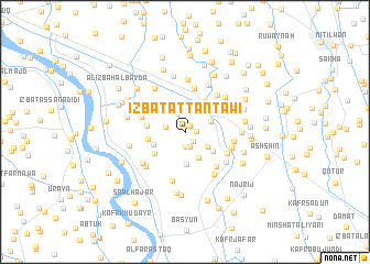 map of ‘Izbat aţ Ţanţāwī