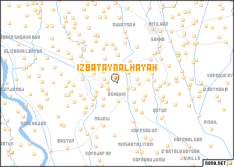 map of ‘Izbat ‘Ayn al Ḩayāh