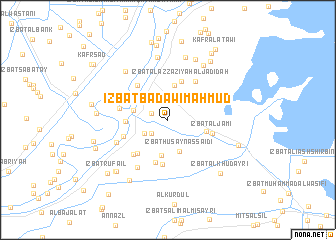 map of ‘Izbat Badawī Maḩmūd
