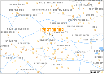 map of ‘Izbat Bannā