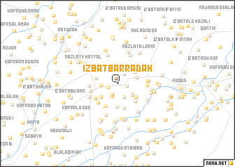 map of ‘Izbat Barrādah