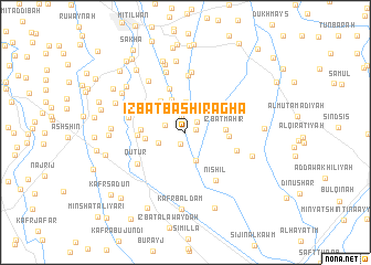 map of ‘Izbat Bashīr Āghā