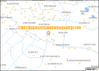 map of ‘Izbat Būghūş Nūbār ash Sharqīyah