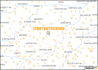 map of ‘Izbat Buţrus Sa‘d