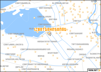 map of ‘Izbat Ḑahr Sanad