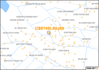 map of ‘Izbat Ḩalāwjah