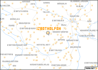 map of ‘Izbat Ḩalfah