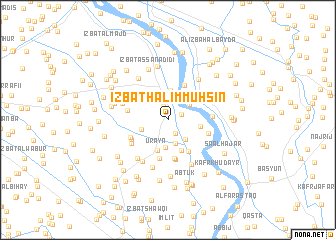 map of ‘Izbat Ḩalīm Muḩsin