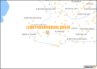 map of ‘Izbat Ḩasan Abū al Qāsim