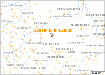 map of ‘Izbat Ḩasan al Badrī