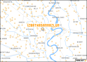 map of ‘Izbat Ḩasan Maz̧lūm