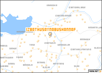 map of ‘Izbat Ḩusayn Abū Shannāf