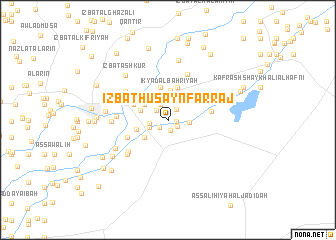 map of ‘Izbat Ḩusayn Farrāj