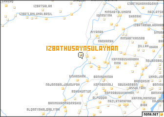 map of ‘Izbat Ḩusayn Sulaymān